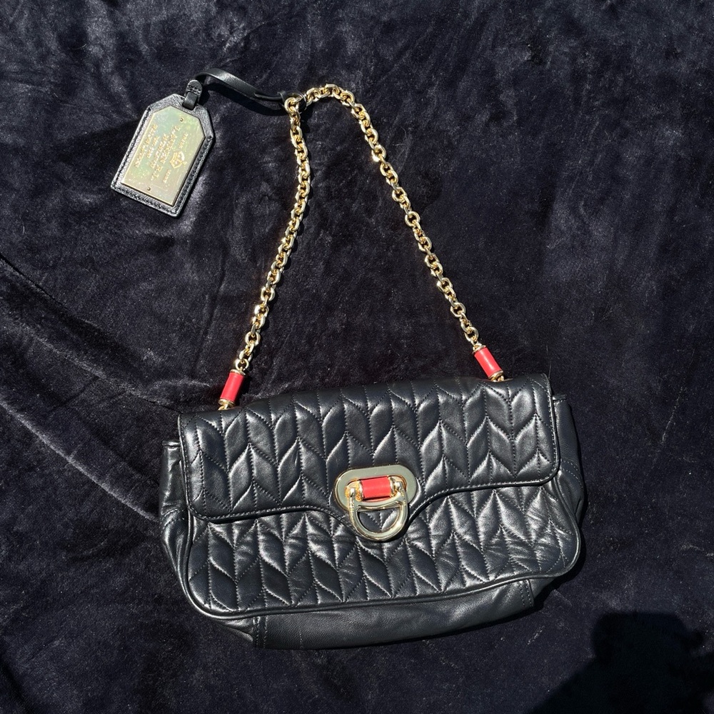 Vintage Polo Ralph Lauren leather clutch - shoulder bag - purse